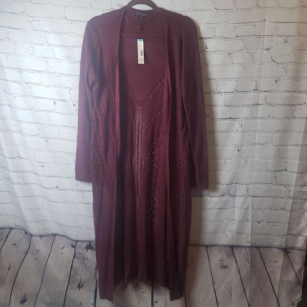 💜NWT Metaphor Maroon Sweater Jacket